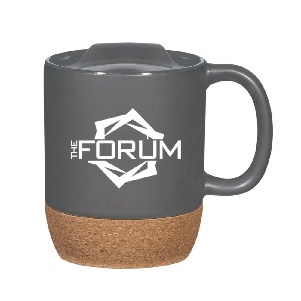 View larger image of Add Your Logo: Cork Base Ceramic Mug